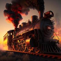 Riding the Rails, The Nostalgic Charm of Steam Locomotives, photo