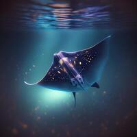 Deep sea monster Manta Ray Borealis, photo