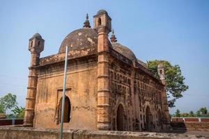 Bangladesh March 2, 2019 Nayabad Mosque Wide Angle views, is located in Nayabad village in Kaharole Upazila of Dinajpur District, Bangladesh. photo