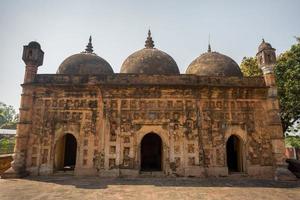 Bangladesh March 2, 2019 Nayabad Mosque Font views, is located in Nayabad village in Kaharole Upazila of Dinajpur District, Bangladesh. photo