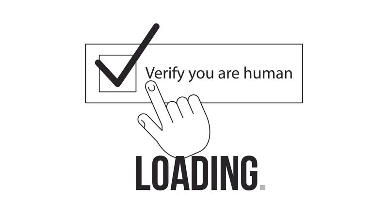 Human verify bw loader animation. I am not robot confirmation. Flash ...