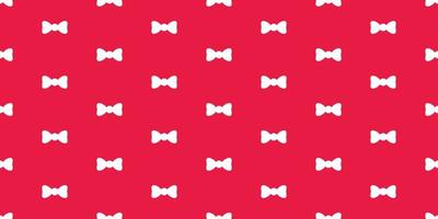 Bow tie gift vector seamless pattern isolated wallpaper background red