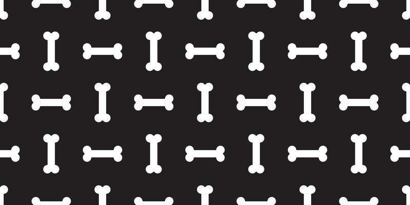 dog bone seamless pattern vector bone isolated black wallpaper tile background