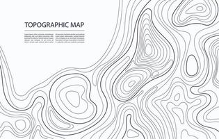 Topographic map contour. Geographic mapping, nature terrain relief, mountain topology. Cartography line landscape vector abstract background