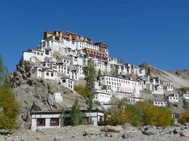 An architectural and ancient monastery in India photo
