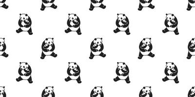 oso sin costura modelo vector polar oso panda aislado icono osito de peluche garabatear antecedentes fondo de pantalla