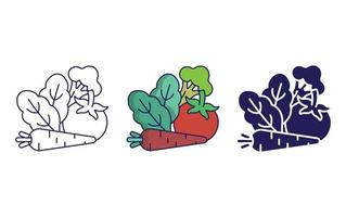 icono de vector de verduras