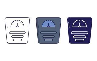 Weighing machine vector icon