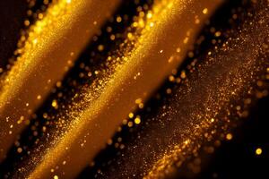 golden glitter vintage lights background. gold and black. de focused, photo