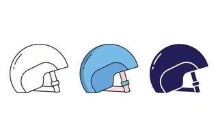 icono de vector de casco