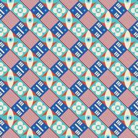 Colorful neo geometric pattern. Neo Geometric Seamless Period. Grid with color geometrical shapes. Modern abstract background vector