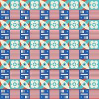 Colorful neo geometric pattern. Neo Geometric Seamless Period. Grid with color geometrical shapes. Modern abstract background vector