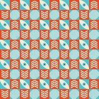 Colorful neo geometric pattern. Neo Geometric Seamless Period. Grid with color geometrical shapes. Modern abstract background vector
