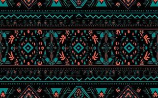 Ethnic abstract ikat pattern. Seamless pattern in tribal, folk embroidery, Mexican style. Aztec geometric art ornament print.Design for carpet, wallpaper, clothing, wrapping, fabric, cover, textile vector