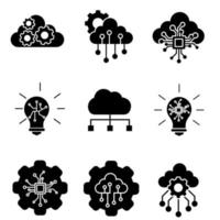 IOT icon vector. cloud service illustration sign. smart digital symbol or logo. vector