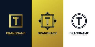 Luxurious Letter T Logo, suitable for any business with T initials. vector