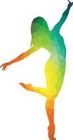 Image Of A Girl Dancing vector