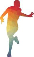 Silhouette Of A Runner, Graphics vector