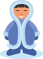 Image Of An Eskimo Man vector