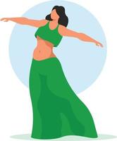 Image Of A Belly Dancer vector