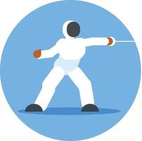 Image Of A Fencer vector