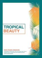 Tropical background for banner, book cover, advertising, and more vector