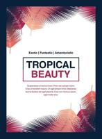 Tropical background for banner, flyer, poster, and more vector