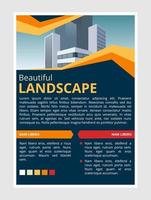 Elegant and cool flyer design template vector