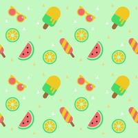 Summer seamless pattern vector