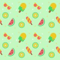 Summer seamless pattern vector