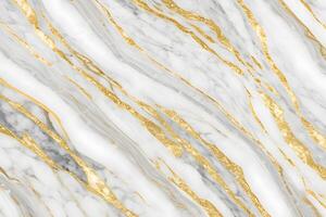 White and gold marble texture. Luxury abstract fluid art paint background. photo