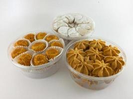 clasificado indonesio galletas para eid Alabama fitr. tal kaastengels, lidah kucing, semprit keju galletas. foto