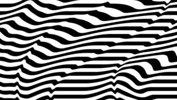 Abstract lines. 3d graphic effect. Stripe vector background. Black ribbons on white backdrop.