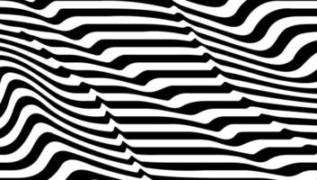 Abstract lines. 3d graphic effect. Stripe vector background. Black ribbons on white backdrop.