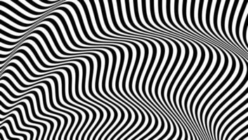 Abstract lines. 3d graphic effect. Stripe vector background. Black ribbons on white backdrop.