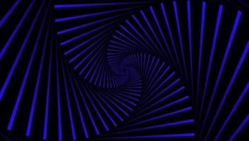 Abstract lines. 3d graphic effect. Swirly Line vector. Blue line on black backdrop. vector