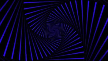 Abstract lines. 3d graphic effect. Swirly Line vector. Blue line on black backdrop. vector