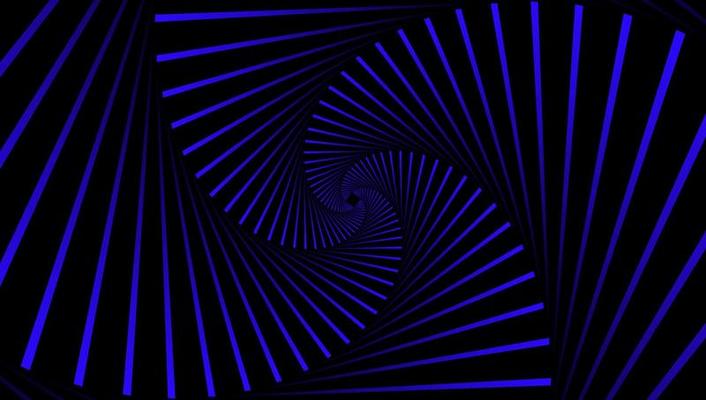 Abstract lines. 3d graphic effect. Swirly Line vector. Blue line on black backdrop.