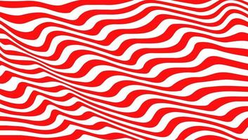 Abstract lines. 3d graphic effect. Stripe vector background. Red ribbons on white backdrop.