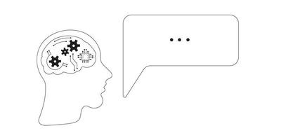 responder en charla desde artificial inteligencia diálogo caja vector