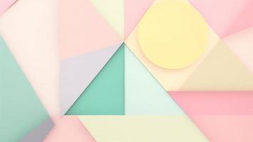 abstract paper background in pastel colors, geometric paper design, vector illustration photo