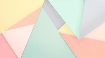 abstract paper background in pastel colors, geometric paper design, vector illustration photo