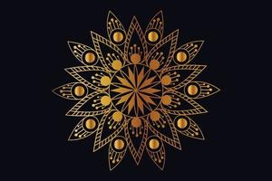 lujo dorado arabesco estilo mandala modelo antecedentes. mandala modelo para página decoración tarjetas, libros, tela, textiles, y fondo de pantalla. islámico antecedentes diseño. vector