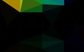 Dark Multicolor, Rainbow vector triangle mosaic cover.