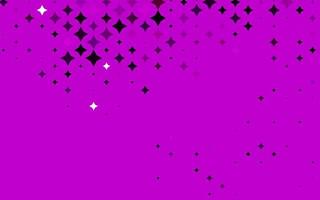 Light Purple vector template with sky stars.