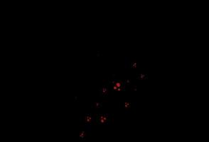 Dark Red vector background with lamp shapes.