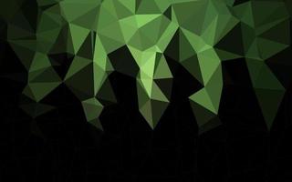 Dark Green vector abstract polygonal layout.