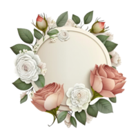 Natural Floral Empty Frame. png