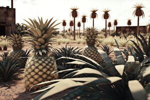 Pineapple plantation in Taiwan. photo