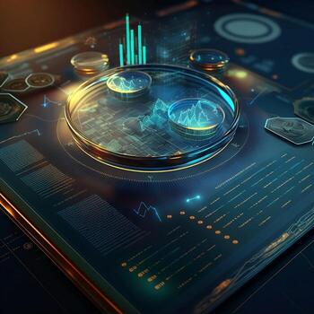 Business growth progress or success concept. photo